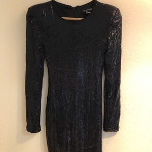 Statement Black Sparkle Dress